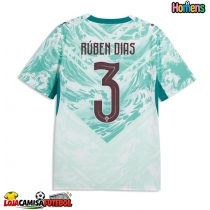Camisa de Futebol Portugal Ruben Dias #3 Equipamento Secundário Mundo 2026 Manga Curta